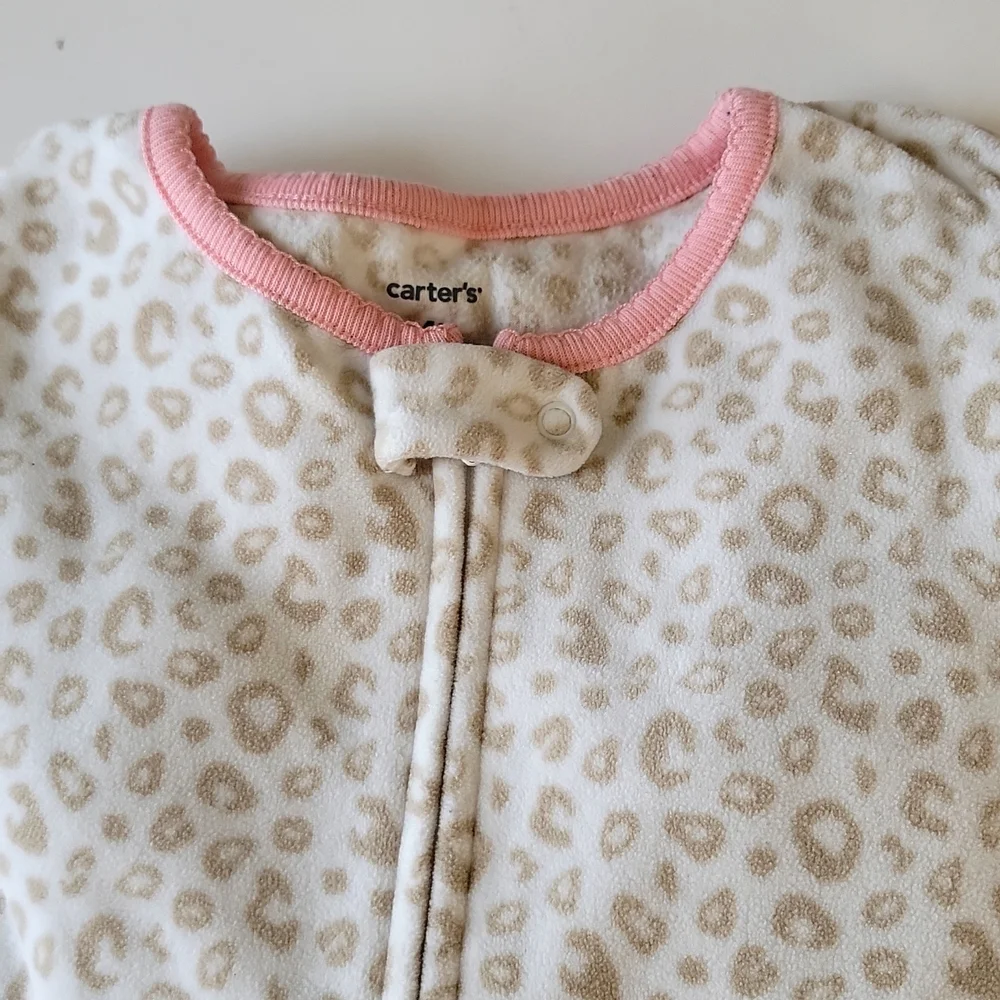Carter’s Toddler Footed Pajamas Fleece One‑Piece Sleeper Size 4T